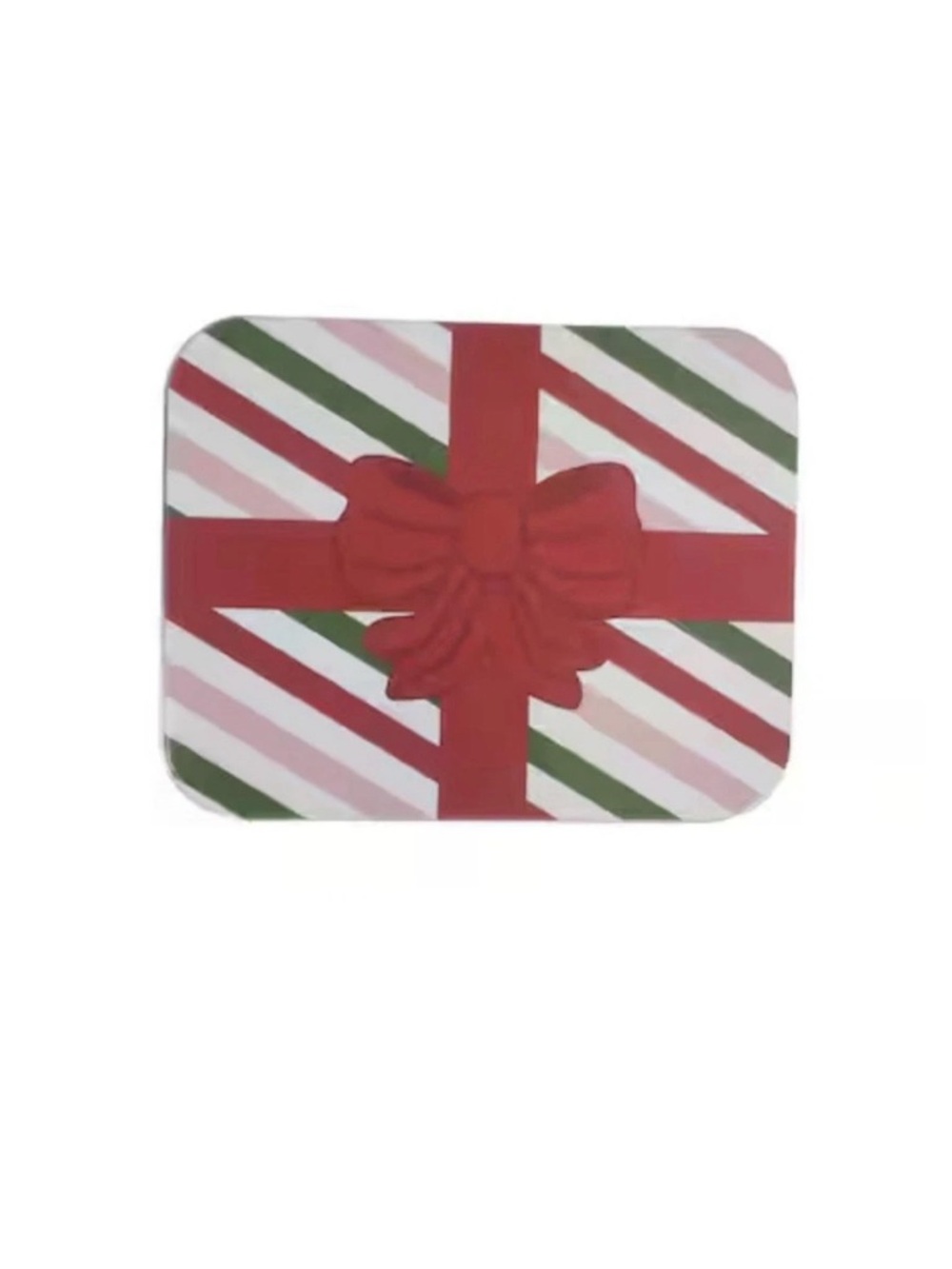 12 Christmas Gift Card Tins Plaid, Stripes, Snowflakes, Gift Tag Patterns NIP